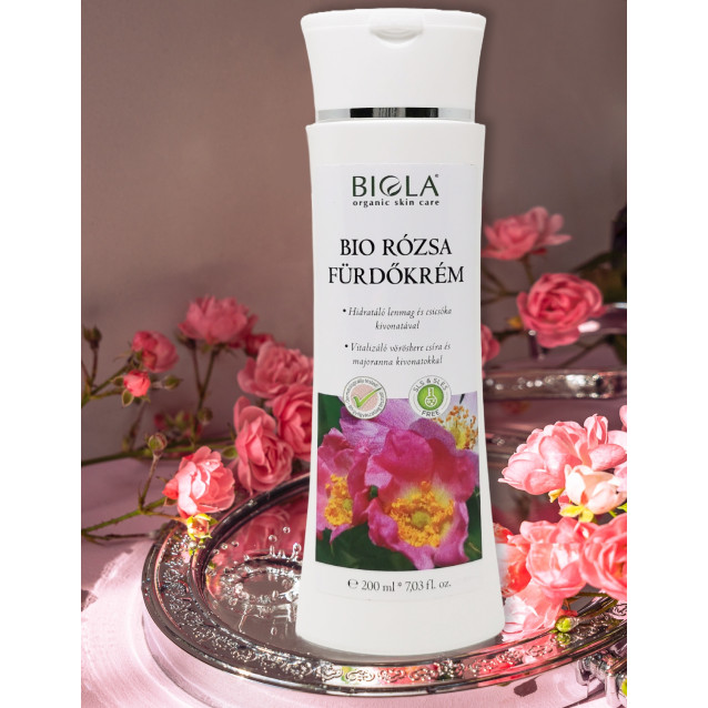 Bio rózsa fürdőkrém - 200 ml