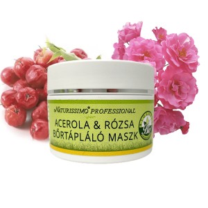 Acerola & rózsa bőrtápláló maszk - 150 ml