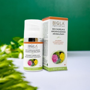 Bio camelia & argán éjszakai arcbalzsam - 30 ml