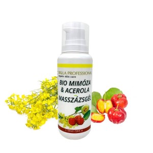 Bio mimóza & acerola masszázsgél - 200 ml