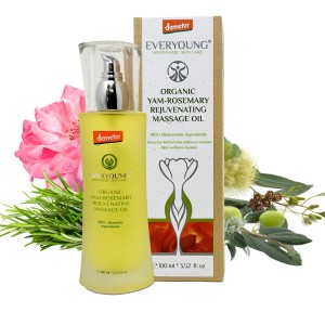 Bio yam-rozmaring rejuvenáló masszázsolaj  (90%+ Demeter) - 100 ml