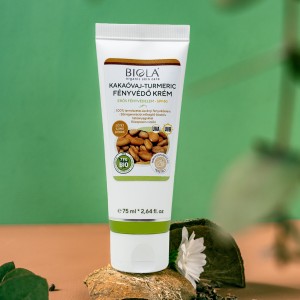 Kakaóvaj-turmeric fényvédő krém 75 ml sötét - SPF40