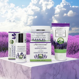 Levendulás hidratáló arc-, szemkörnyék- és kézápoló ajándékcsomag