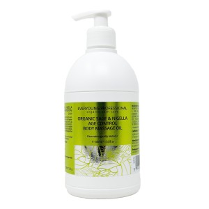 Organic sage & nigella age controlbody massage oil - 500ml